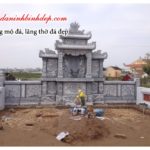 Lăng mộ bằng đá khối đẹp NB 08