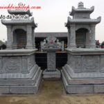 Mẫu mộ bằng đá hai mái NB 07