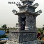 Mẫu mộ đá đẹp ba mái NB 23
