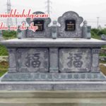 Mẫu mộ đá đôi đẹp NB 09