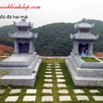 Mẫu mộ đá hai mái đẹp NB 15