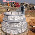 Mẫu mộ đá tròn đẹp NB 05