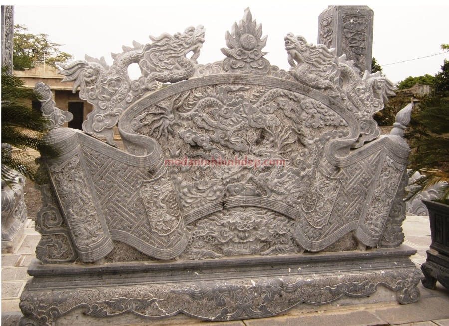 Mẫu cuốn thư bằng đá đẹp