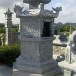 Mẫu mộ tháp bằng đá NB 09