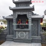 Mẫu lăng thờ chung bằng đá RLT-25