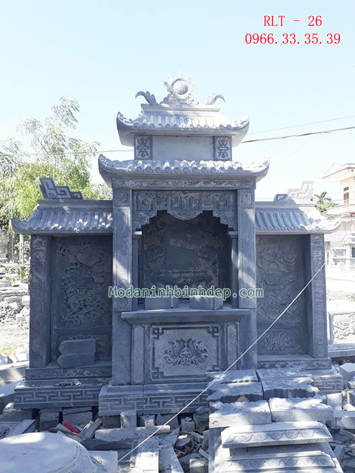 Mẫu lăng thờ chung bằng đá