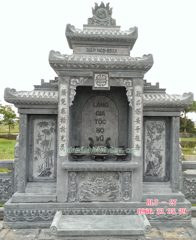 Mẫu lăng thờ chung bằng đá
