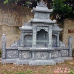 Mẫu lăng thờ chung bằng đá RLT-28