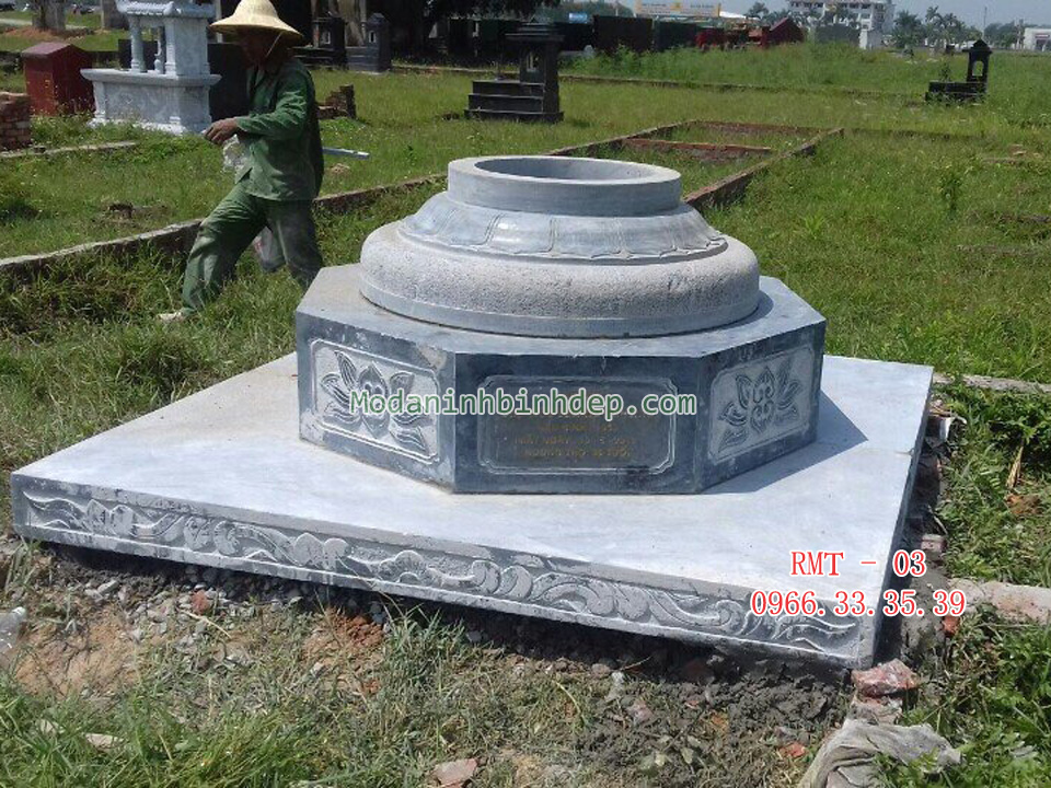 Mẫu mộ đá tròn
