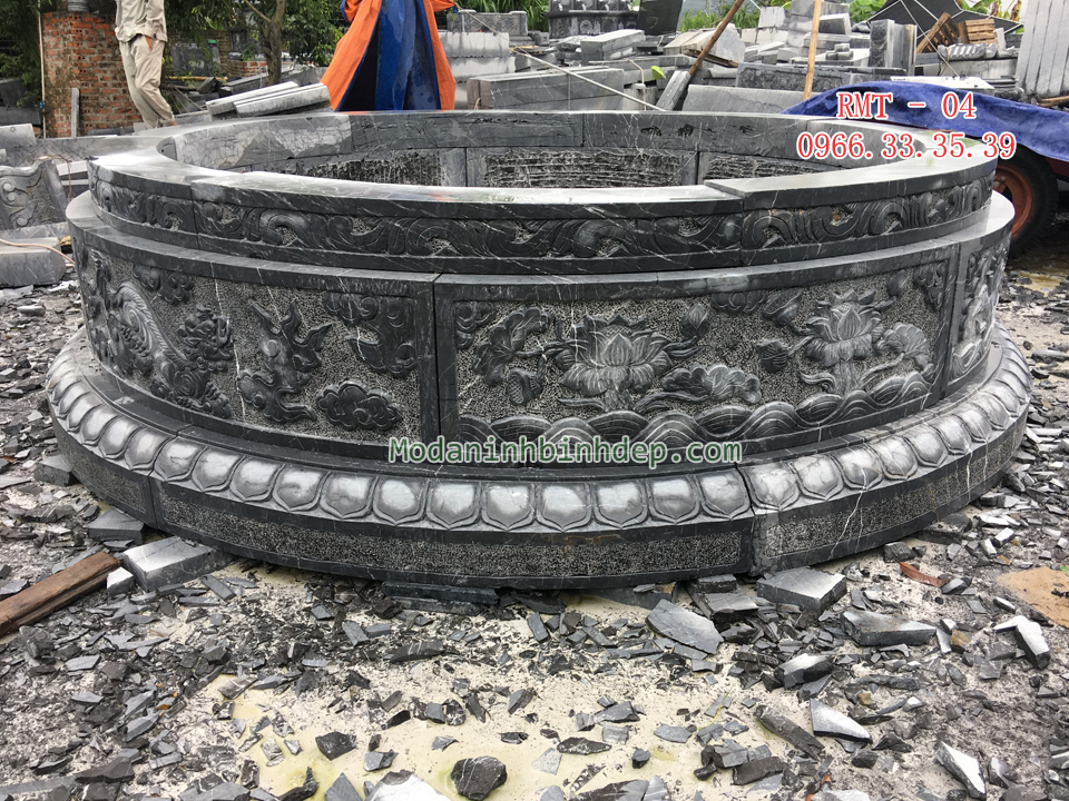 Mẫu mộ đá tròn