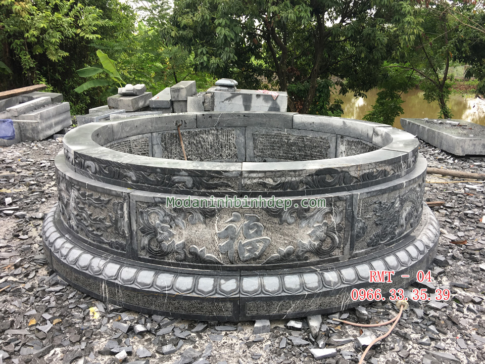 Mẫu mộ đá tròn
