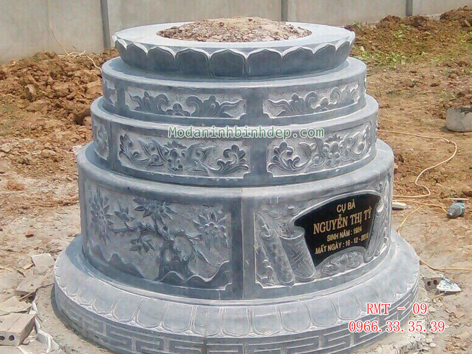 Mẫu mộ đá tròn
