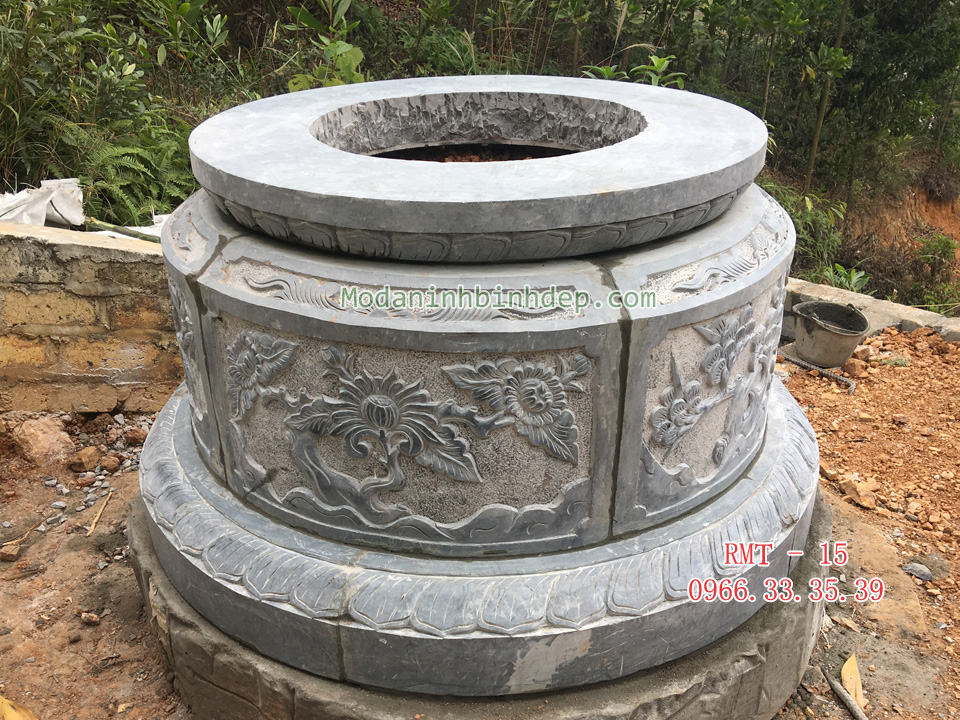 Mẫu mộ đá hình tròn đẹp