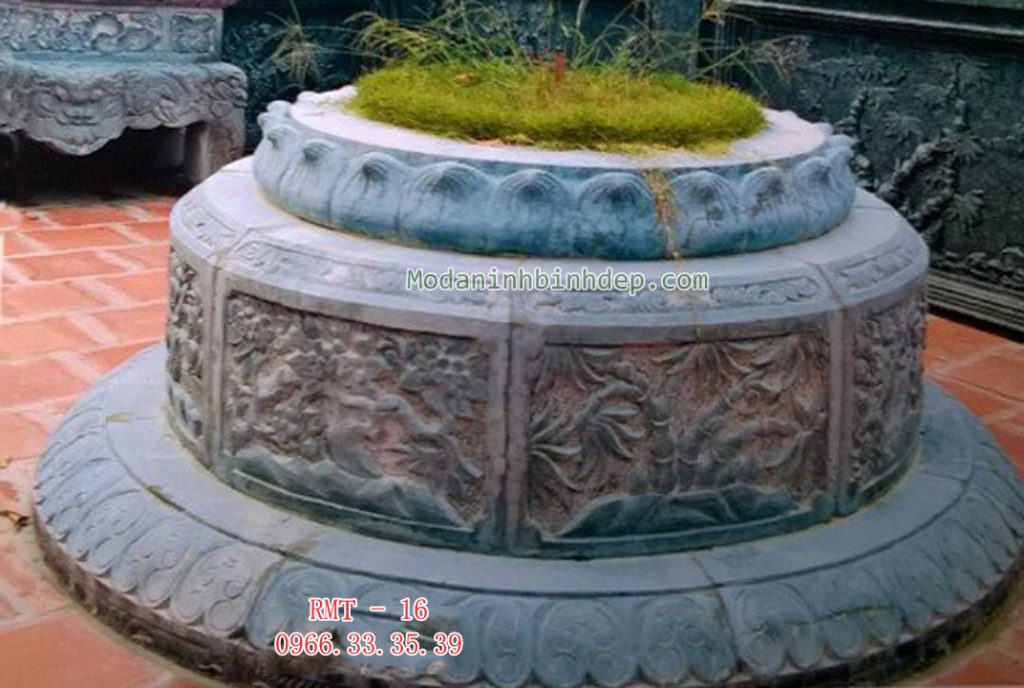 Mẫu mộ đá hình tròn đẹp