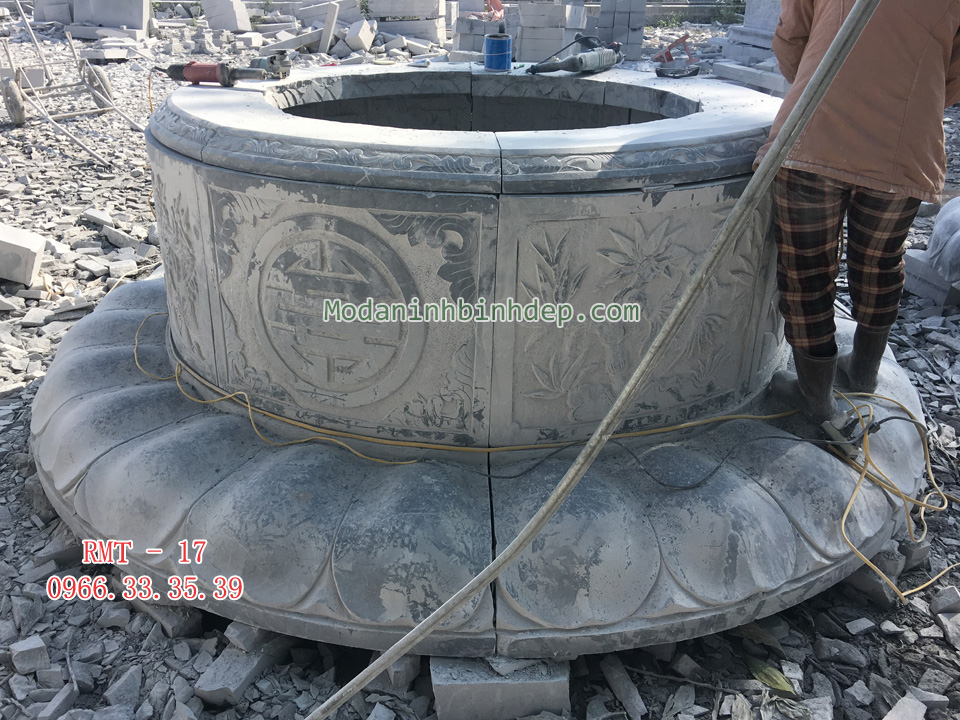 Mẫu mộ đá hình tròn đẹp