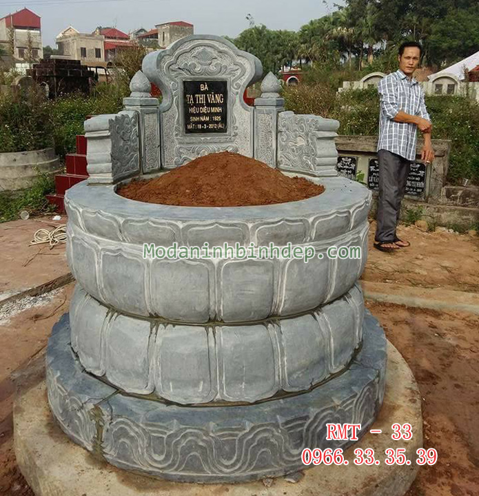 Mẫu mộ tròn bằng đá đẹp