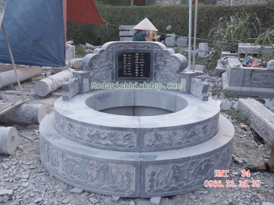 Mẫu mộ tròn bằng đá đẹp