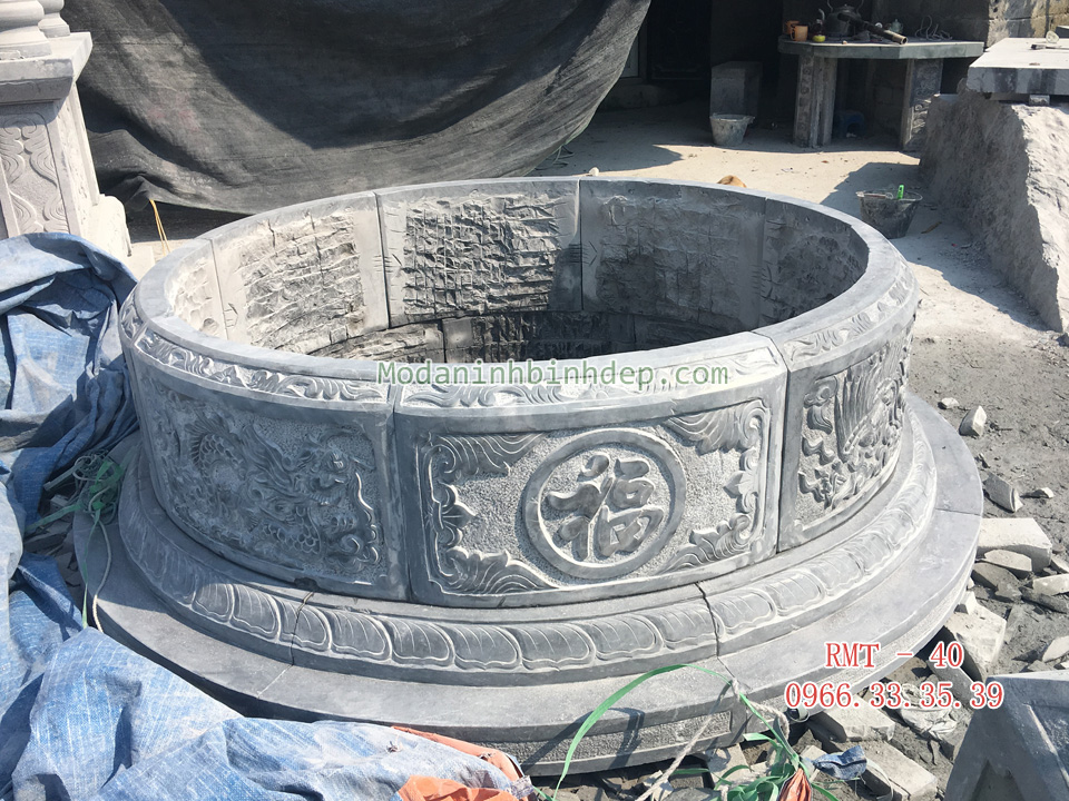 Mẫu mộ tròn bằng đá đẹp