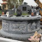 Mộ tròn đá xanh khối RMT-53
