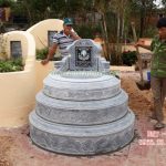 Mộ tròn đá xanh khối RMT-58