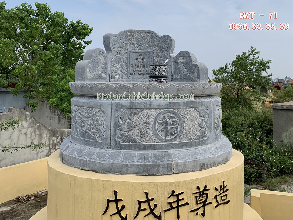 Mẫu mộ tròn bằng đá đẹp