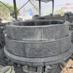 Mẫu mộ tròn bằng đá RMT-74