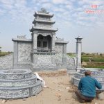 Mẫu mộ tròn bằng đá RMT-81