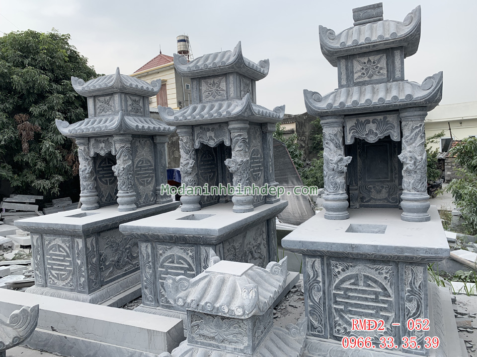 Các mẫu mộ đá hai mái đẹp