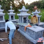 Mẫu mộ đá hai mái RMD2-60