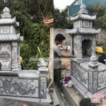 Mẫu mộ đá hai mái RMD2-63