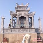 Mẫu lăng thờ bằng đá RLT-48