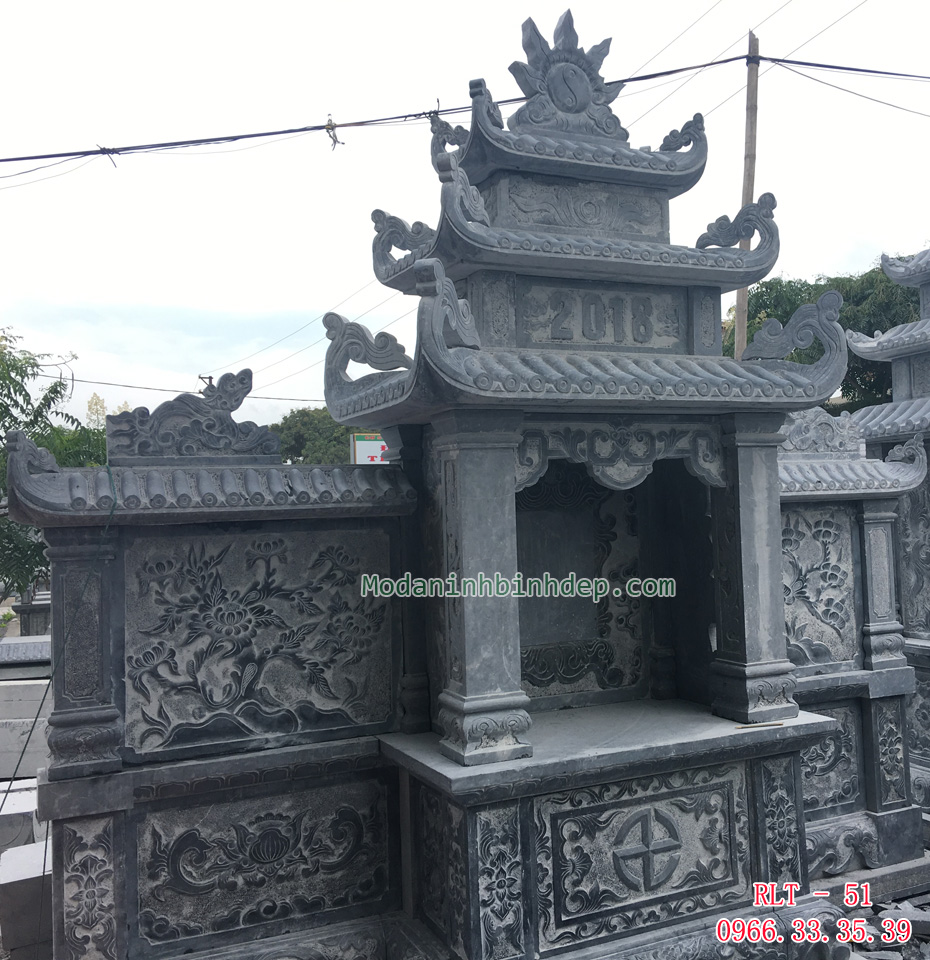 Mẫu lăng thờ đá xanh