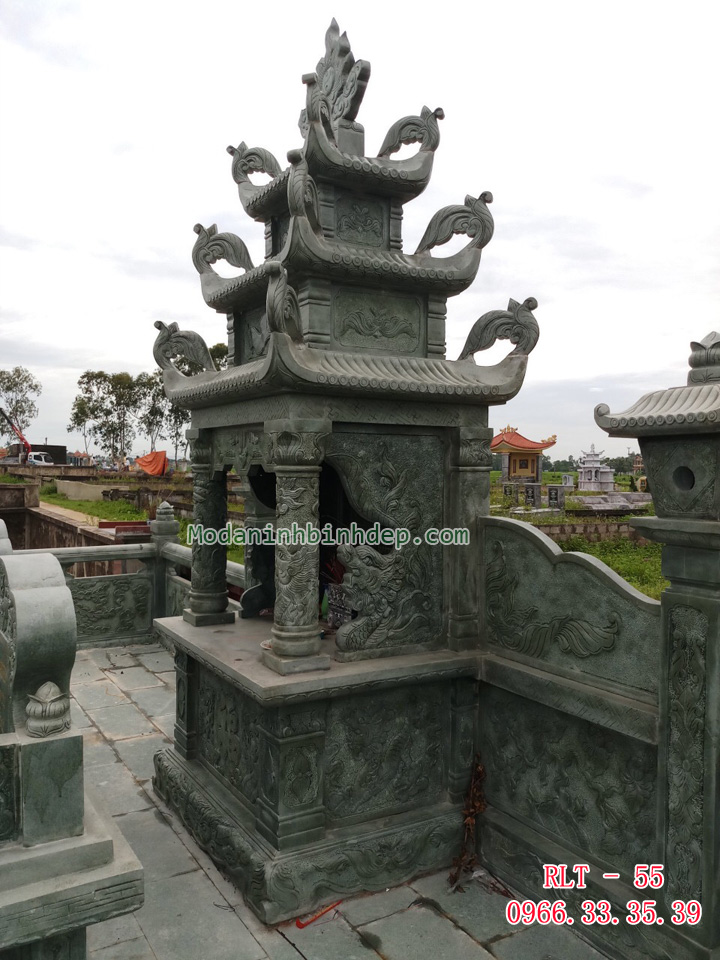 Mẫu lăng thờ đá xanh