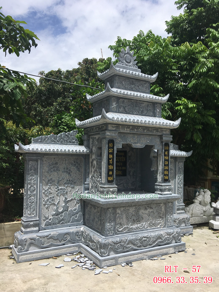 Mẫu lăng thờ đá xanh