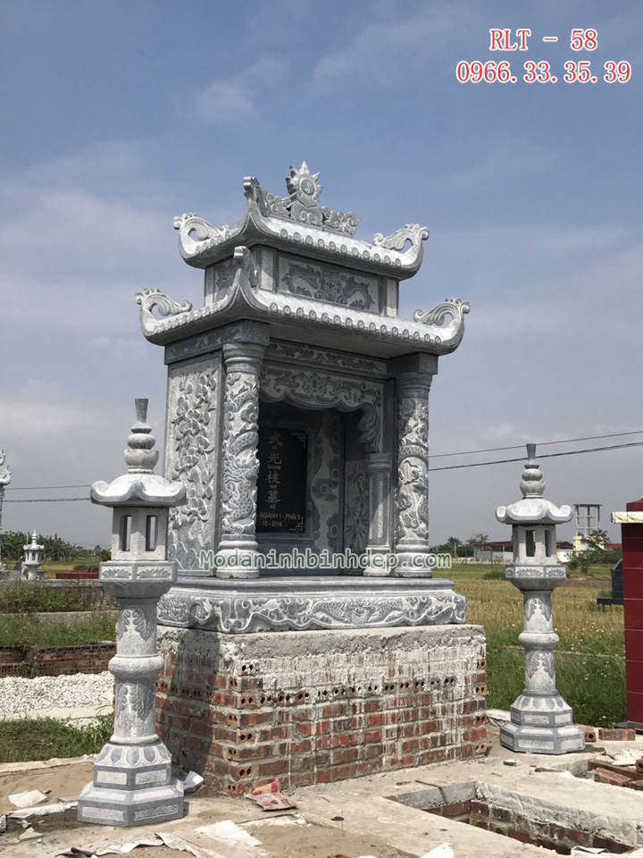 Mẫu lăng thờ đá xanh