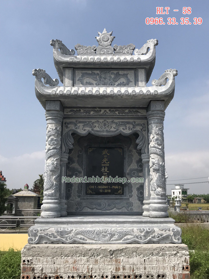 Mẫu lăng thờ đá xanh