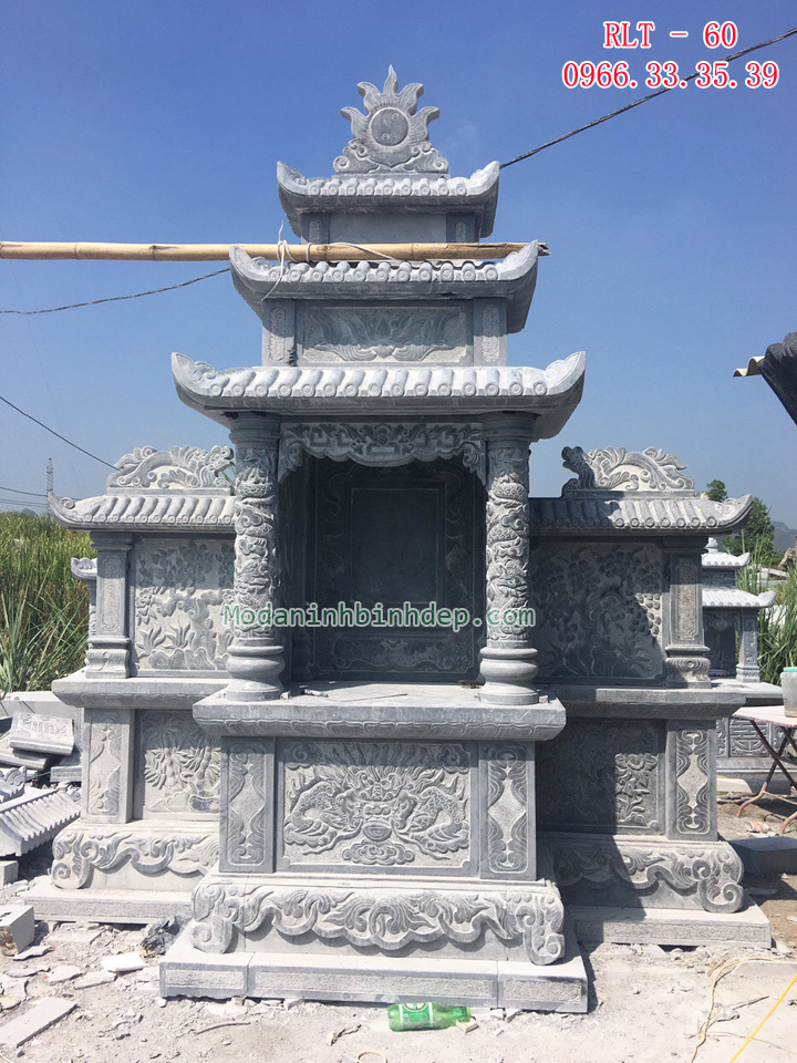 Mẫu lăng thờ đá xanh