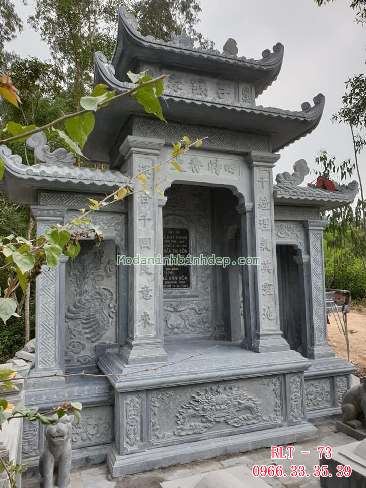Mẫu lăng thờ chung bằng đá đẹp