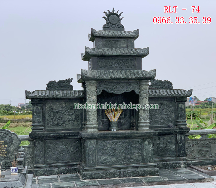 Mẫu lăng thờ chung bằng đá đẹp