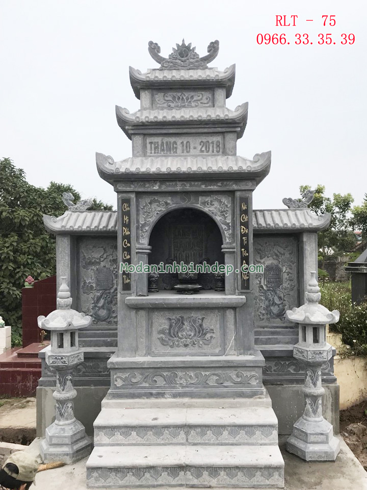 Mẫu lăng thờ chung bằng đá đẹp