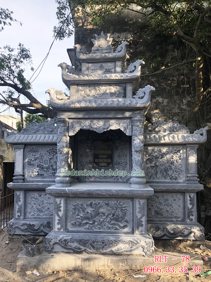 Mẫu lăng thờ chung bằng đá đẹp