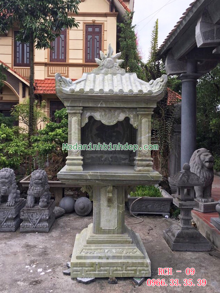 Mẫu bàn thờ thiên bằng đá