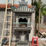 Mẫu miếu thờ thần linh bằng đá RCH-33
