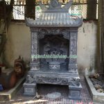 Mẫu miếu thờ thần linh bằng đá RCH-34